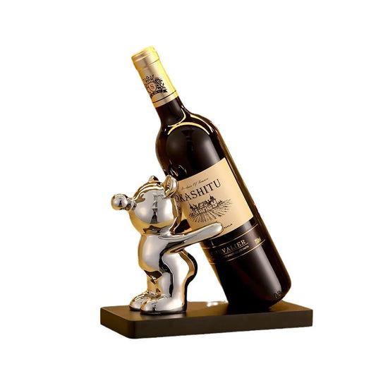 Porte bouteille ours sommelier