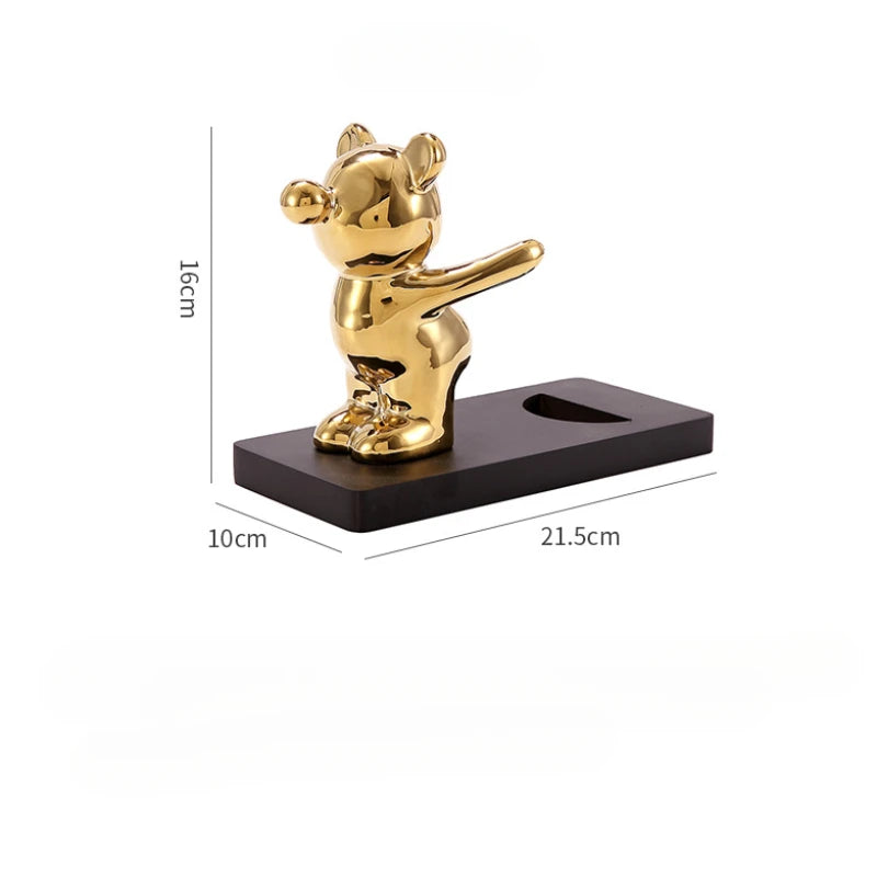 Porte bouteille ours sommelier