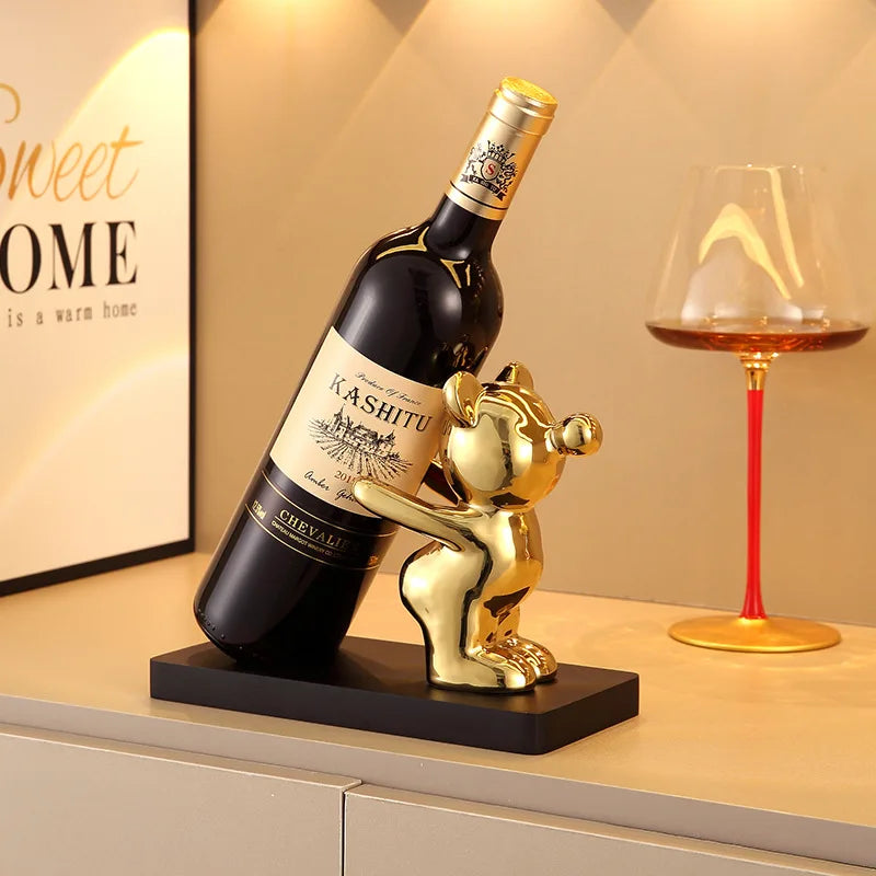 Porte bouteille ours sommelier